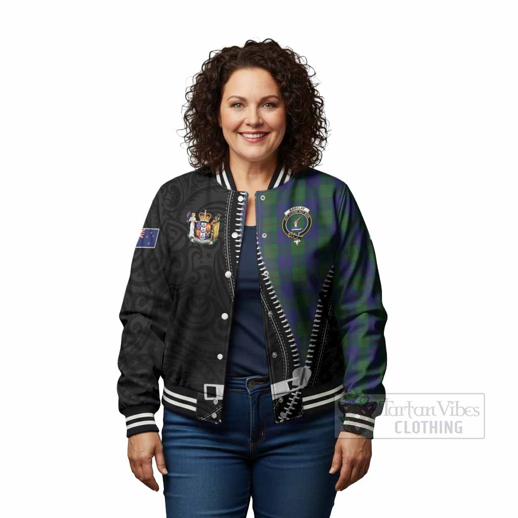 Barclay Tartan Baseball Jacket New Zealand Pattern Unique Zipper Stylized