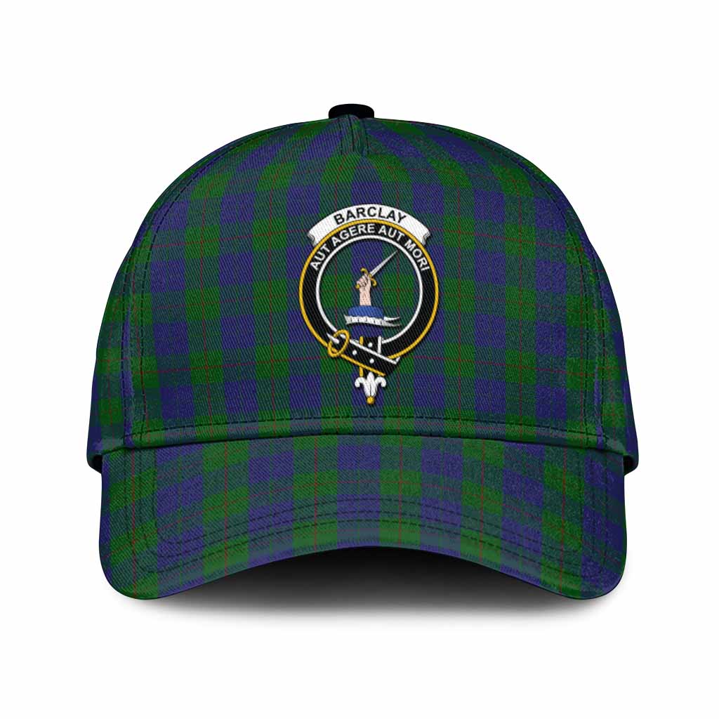 Barclay Tartan Classic Cap with Family Crest