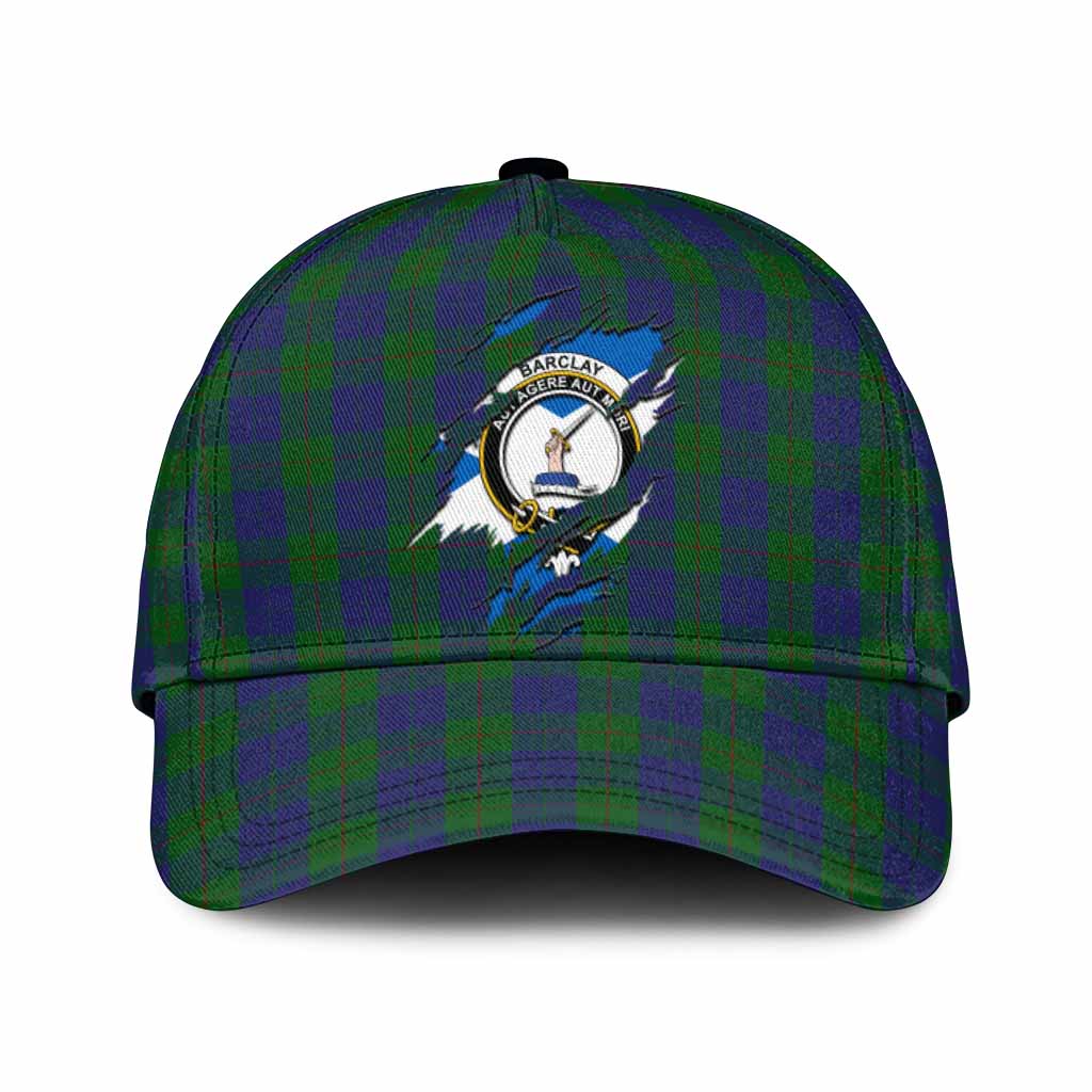 Barclay Tartan Classic Cap with Family Crest In Me Style