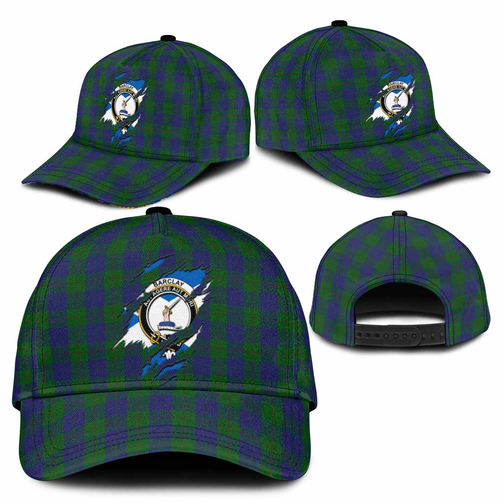 Barclay Tartan Classic Cap with Family Crest In Me Style