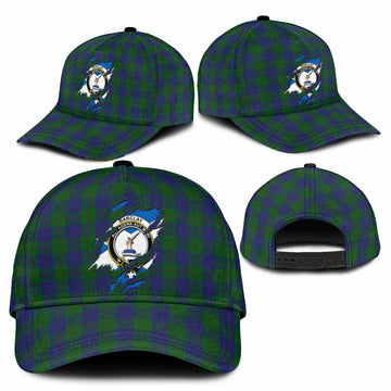 Barclay Tartan Classic Cap with Family Crest In Me Style