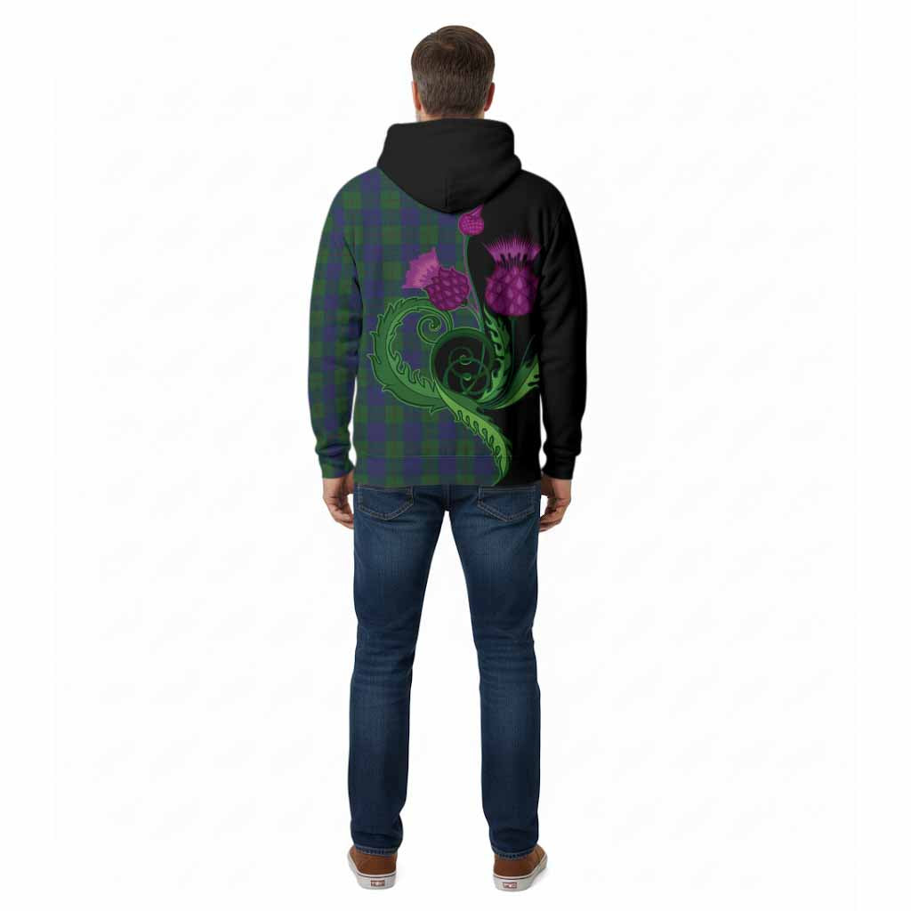 Barclay Tartan Cotton Hoodie Traditional Scottish Thistle