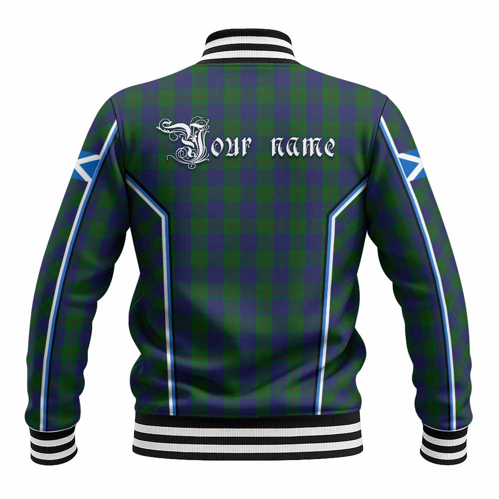 Barclay Tartan Crest Baseball Jacket Scotland Coat of Arm Flag Style - Tartan Vibes Clothing