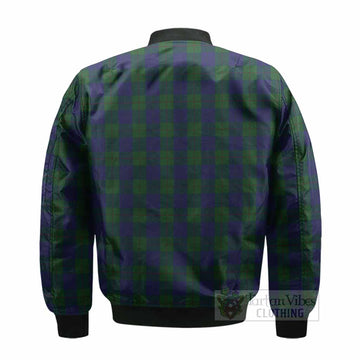 Barclay Tartan Crest Bomber Jacket Ferocious Lion Style