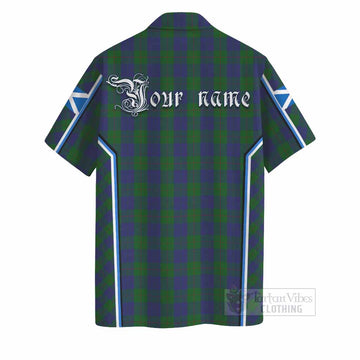Barclay Tartan Crest Hawaiian Shirt Scotland Coat of Arm Flag Style - Tartan Vibes Clothing