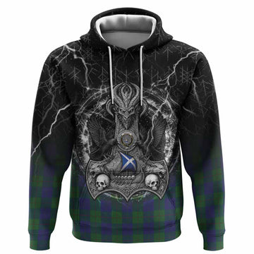 Barclay Tartan Crest Hoodie Celtic Odin's Raven Legacy
