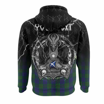Barclay Tartan Crest Hoodie Celtic Odin's Raven Legacy