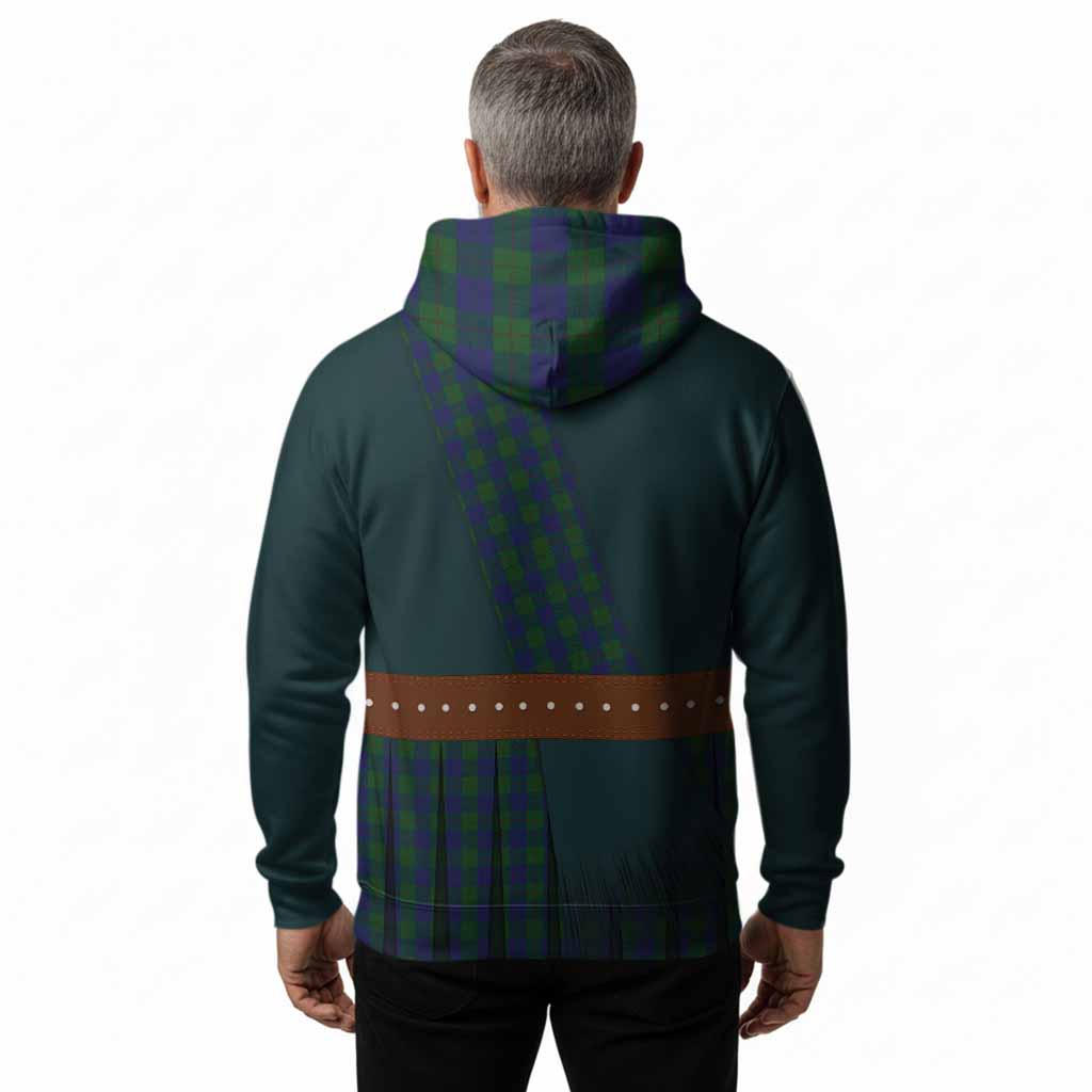 Barclay Tartan Crest Hoodie Kilt Costume Style