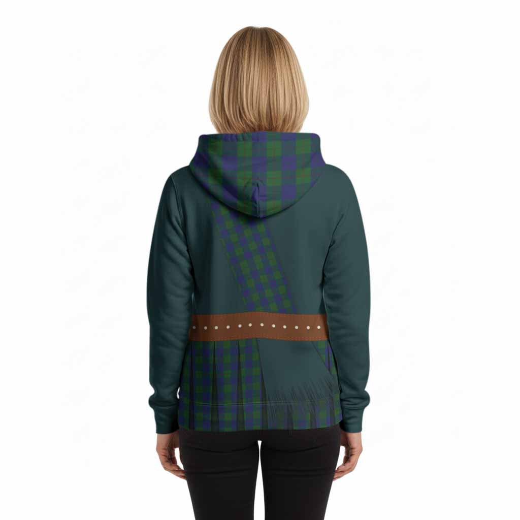Barclay Tartan Crest Hoodie Kilt Costume Style