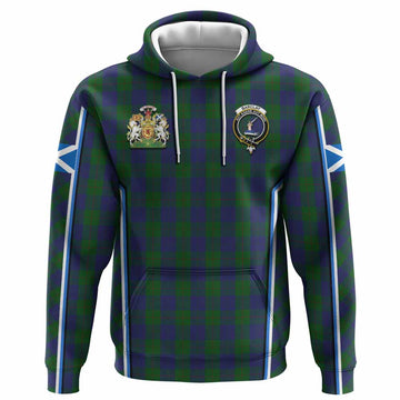 Barclay Tartan Crest Hoodie Scotland Coat of Arm Flag Style