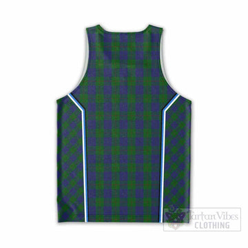 Barclay Tartan Crest Men Tank Top Scotland Coat of Arm Flag Style