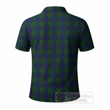 Barclay Tartan Crest Polo Shirt Ferocious Lion Style