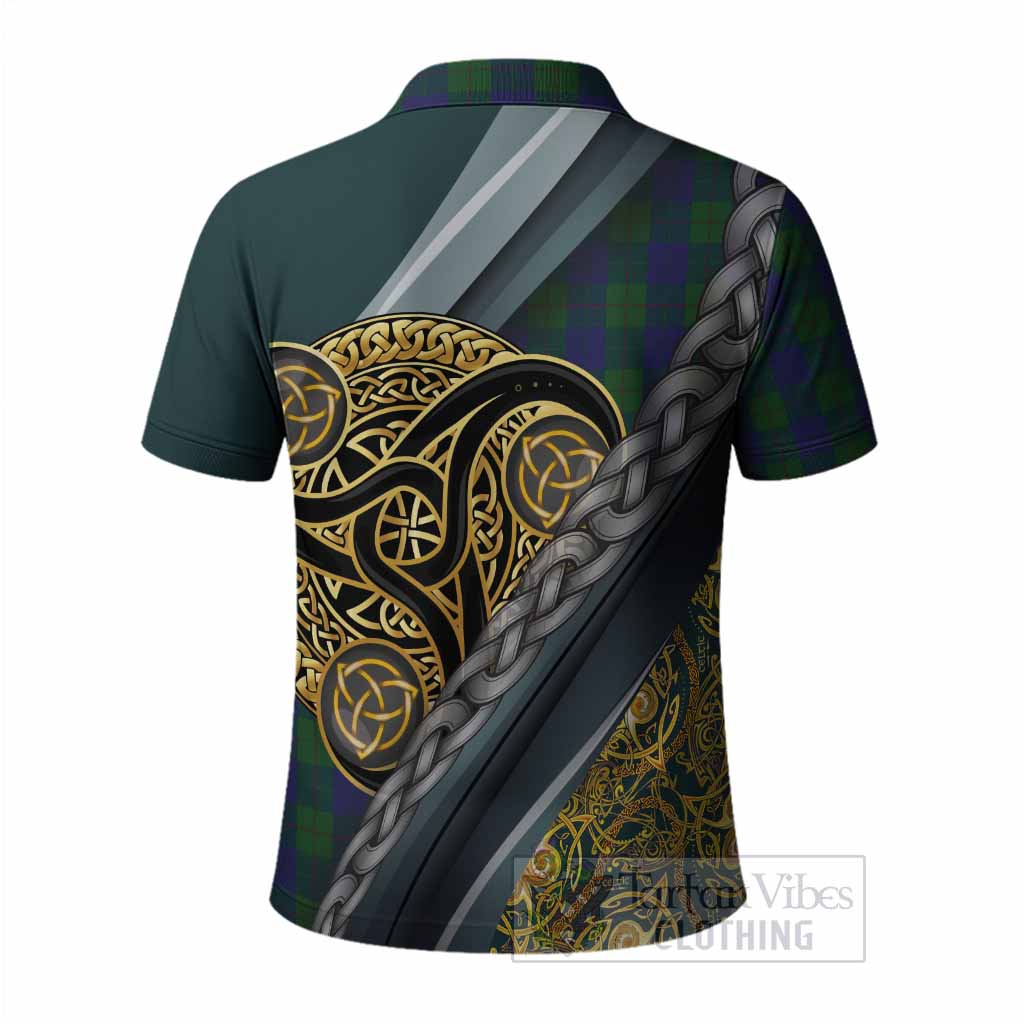 Barclay Tartan Crest Polo Shirt Scottish Triskele Celtic