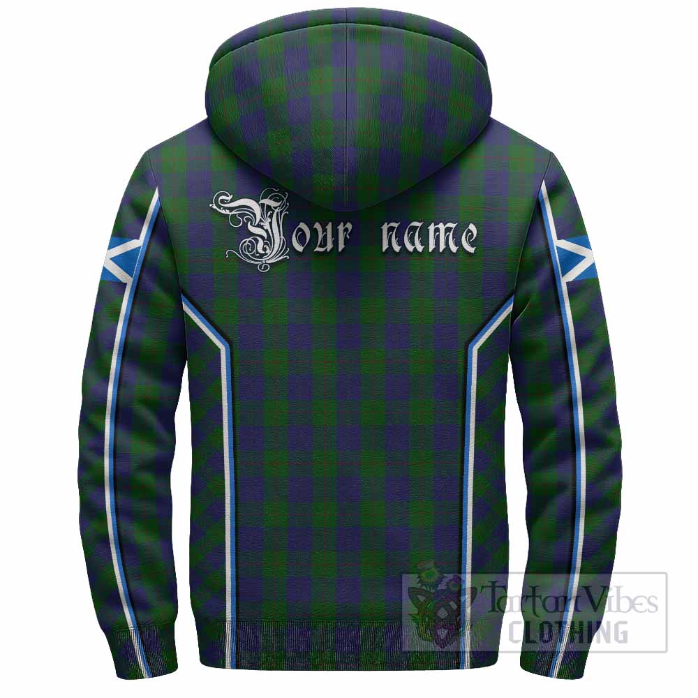 Barclay Tartan Crest Sherpa Hoodie Scotland Coat of Arm Flag Style - Tartan Vibes Clothing