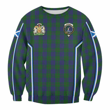 Barclay Tartan Crest Sweatshirt Scotland Coat of Arm Flag Style