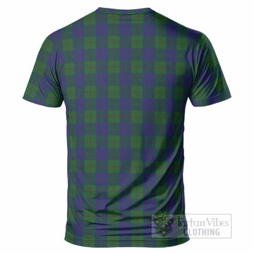 Barclay Tartan Crest T-Shirt Ferocious Lion Style