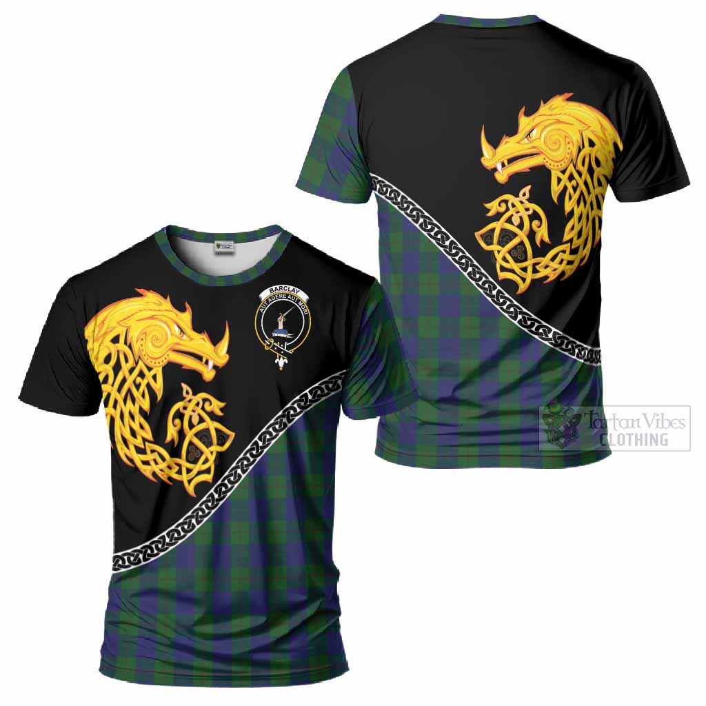 Barclay Tartan Crest T-Shirt Legendary Dragon Knot Half Style