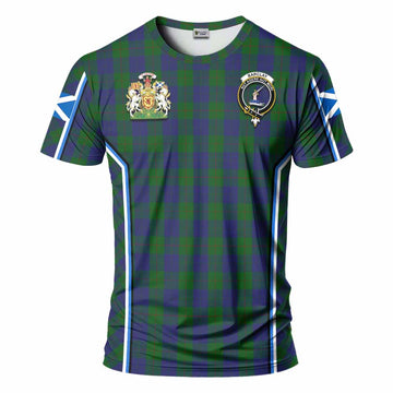 Barclay Tartan Crest T-shirt Scotland Coat of Arm Flag Style - Tartan Vibes Clothing