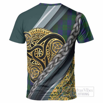 Barclay Tartan Crest T-Shirt Scottish Triskele Celtic