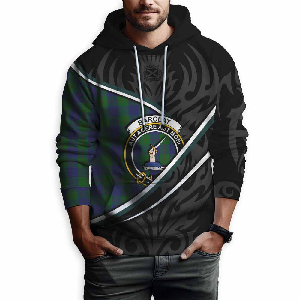 Barclay Tartan Family Crest Hoodie Celtic Scottish Thistle Floral - Tartan Vibes Clothing
