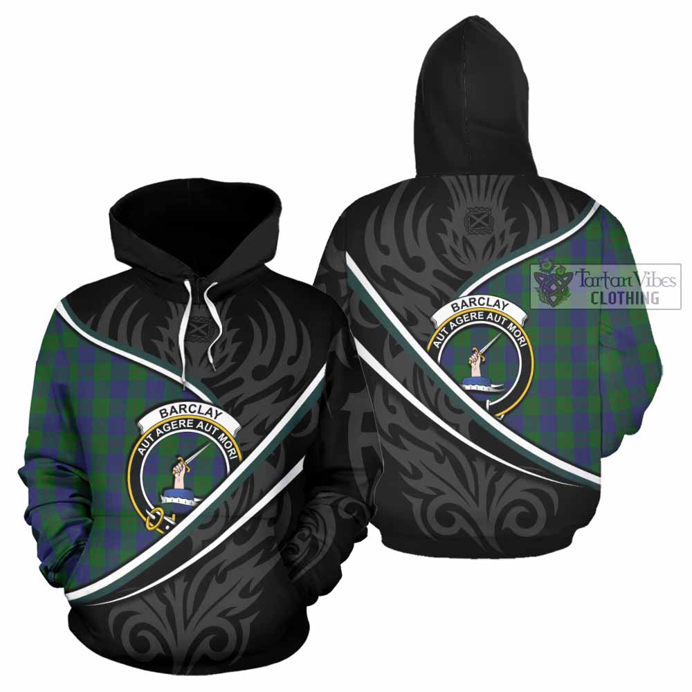 Barclay Tartan Family Crest Hoodie Celtic Scottish Thistle Floral - Tartan Vibes Clothing