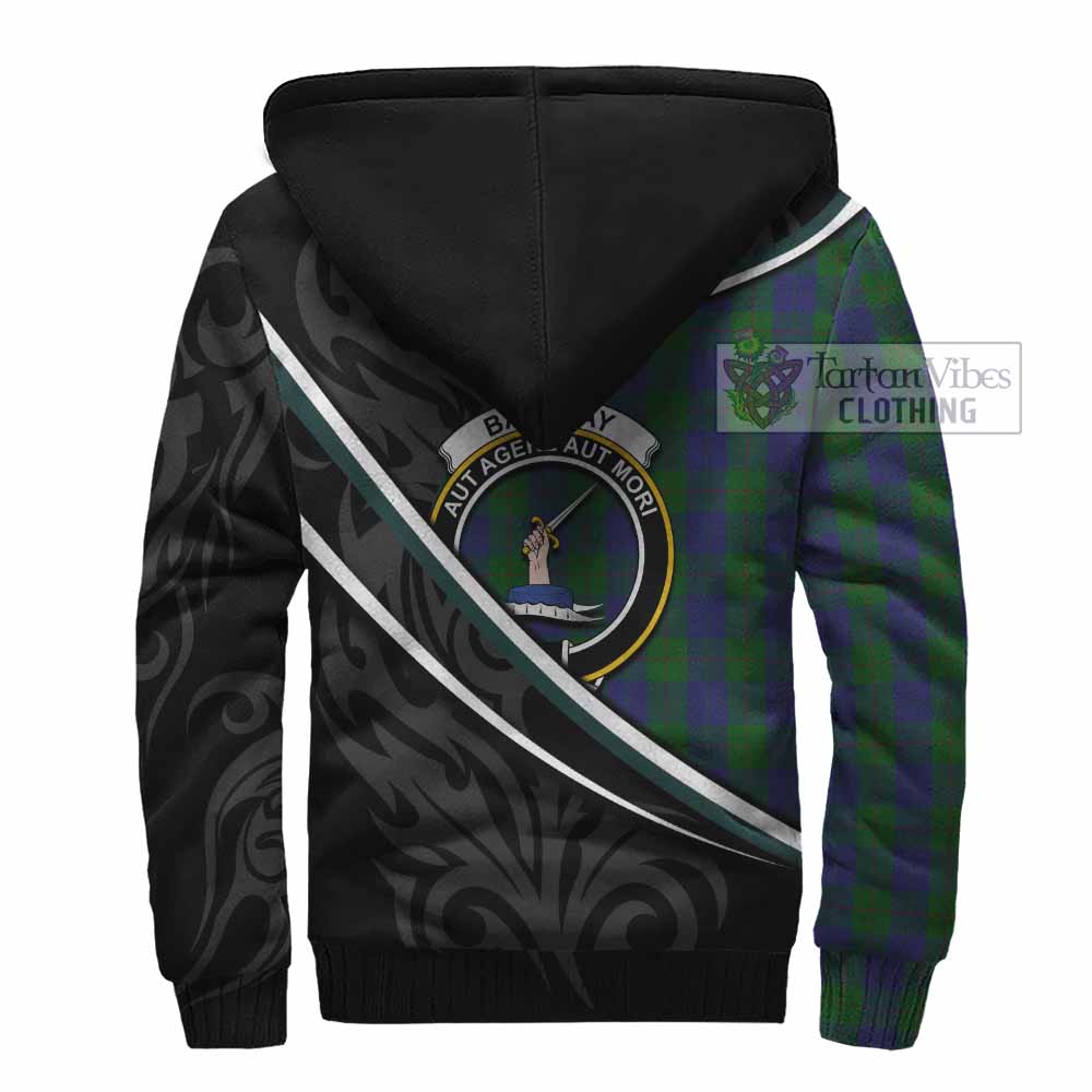 Barclay Tartan Family Crest Sherpa Hoodie Celtic Scottish Thistle Floral - Tartan Vibes Clothing