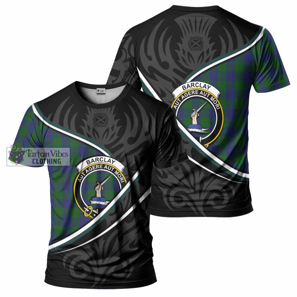 Barclay Tartan Family Crest T-shirt Celtic Scottish Thistle Floral - Tartan Vibes Clothing