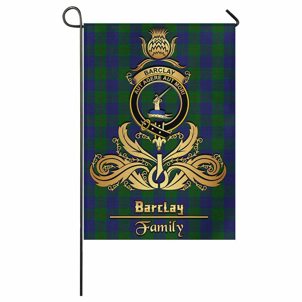 Barclay Tartan Garden Flag with Highland Thistle Cherish Family Crest Style - Tartan Vibes Clothing
