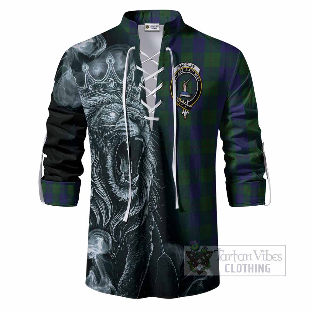Barclay Tartan Ghillie Shirt Roaring Lion Heritage