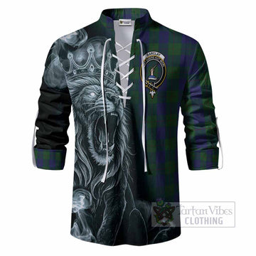 Barclay Tartan Ghillie Shirt Roaring Lion Heritage