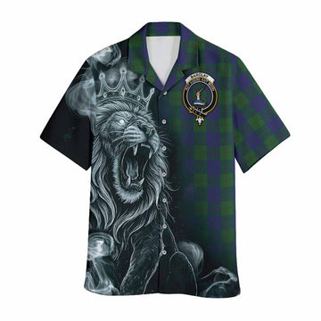 Barclay Tartan Hawaiian Shirt Roaring Lion Heritage