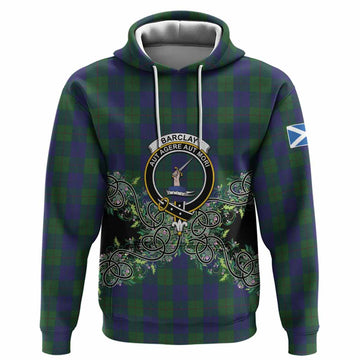 Barclay Tartan Hoodie Thistle Scottish Spirit