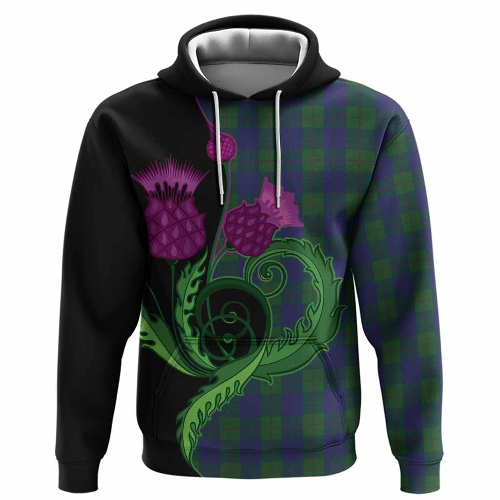 Barclay Tartan Hoodie Traditional Scottish Thistle