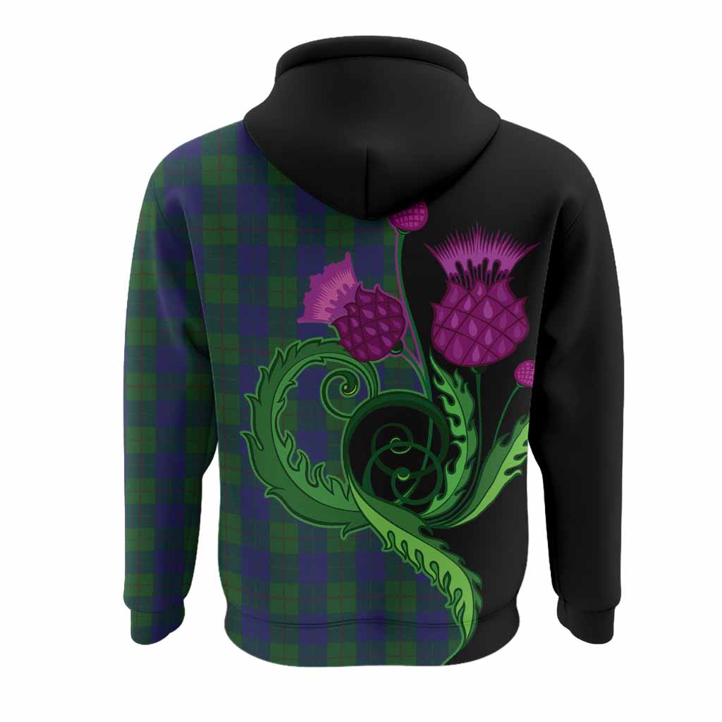 Barclay Tartan Hoodie Traditional Scottish Thistle