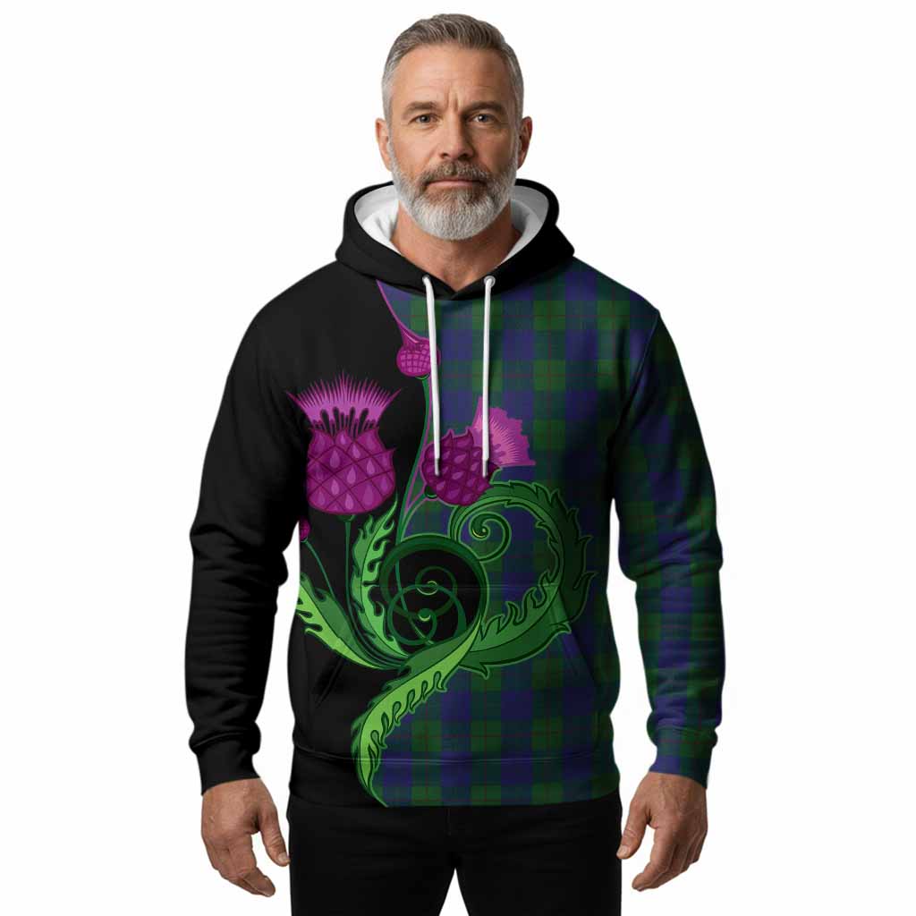 Barclay Tartan Hoodie Traditional Scottish Thistle