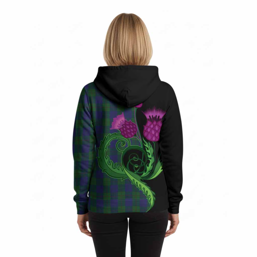 Barclay Tartan Hoodie Traditional Scottish Thistle