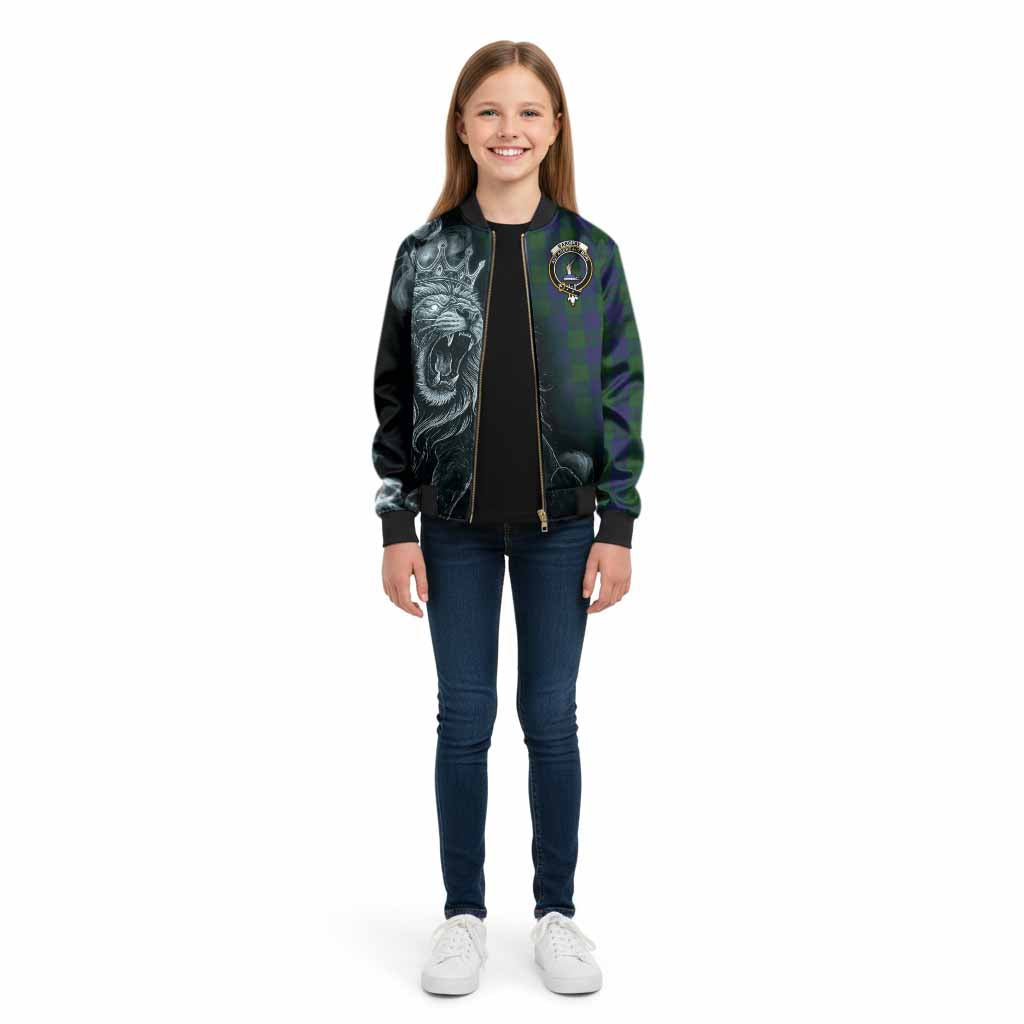 Barclay Tartan Kid Bomber Jacket Roaring Lion Heritage