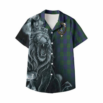 Barclay Tartan Kid Hawaiian Shirt Roaring Lion Heritage