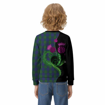 Barclay Tartan Kid Knitted Sweatshirt Traditional Scottish Thistle