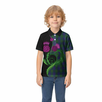 Barclay Tartan Kid Polo Shirt Traditional Scottish Thistle