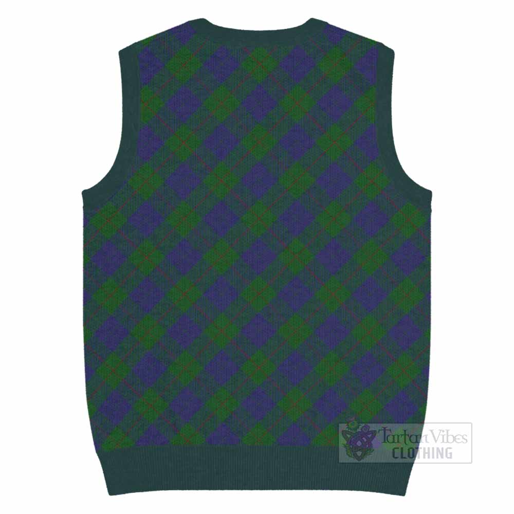 Barclay Tartan  Knitted V-Neck Vest Cross Style