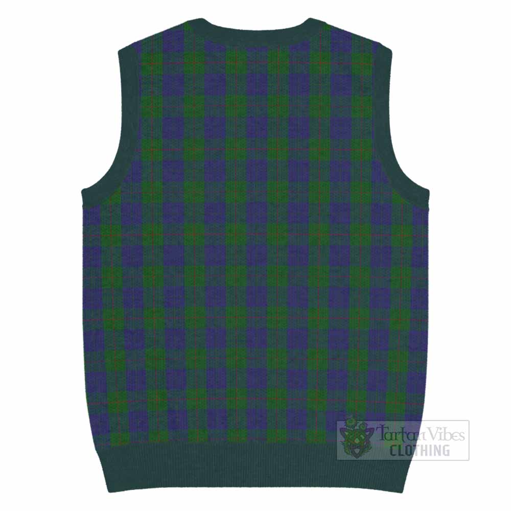 Barclay Tartan Knitted V-Neck Vest with Family Crest - Tartan Vibes Clothing
