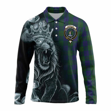 Barclay Tartan Long Sleeve Polo Shirt Roaring Lion Heritage