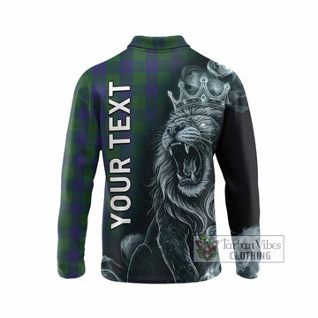 Barclay Tartan Long Sleeve Polo Shirt Roaring Lion Heritage