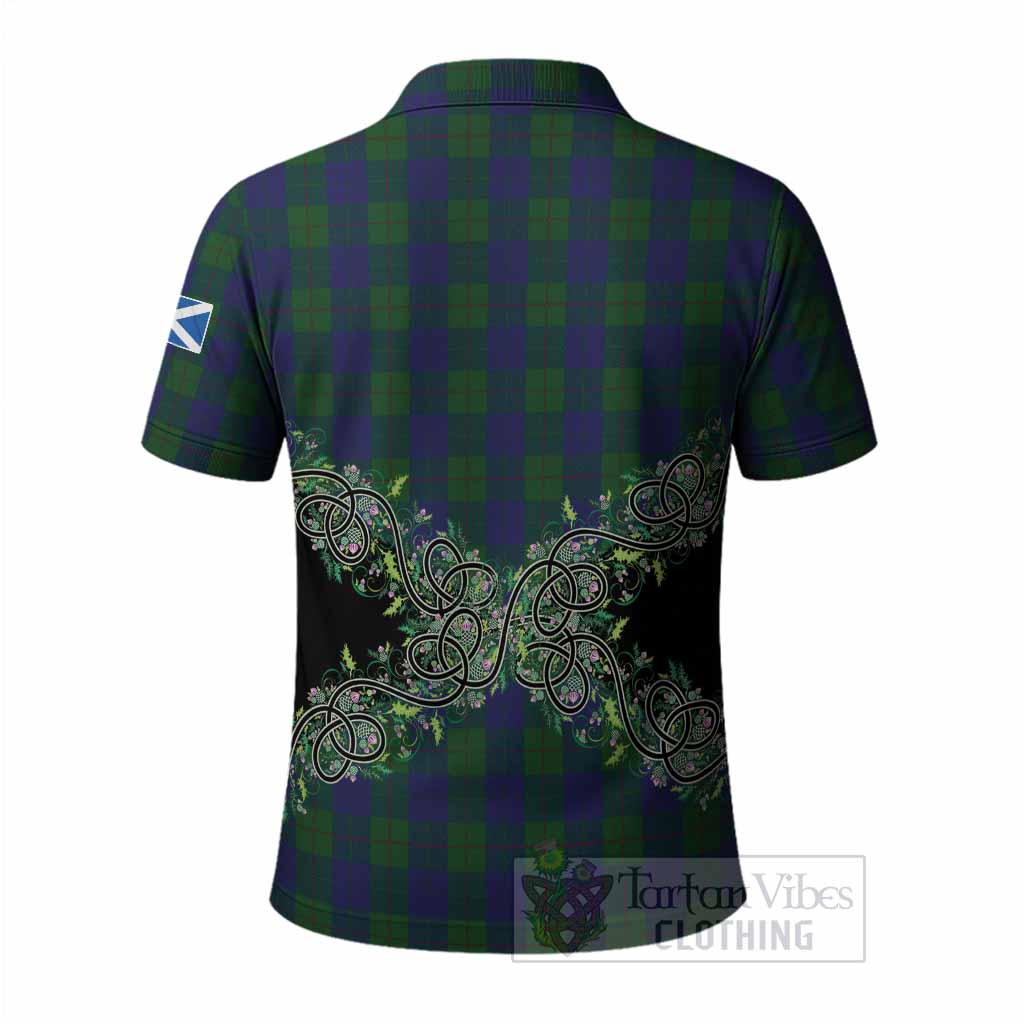 Barclay Tartan Polo Shirt Thistle Scottish Spirit