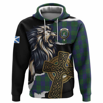 Barclay Tartan Scottish Hoodie Lion Celtic Heritage