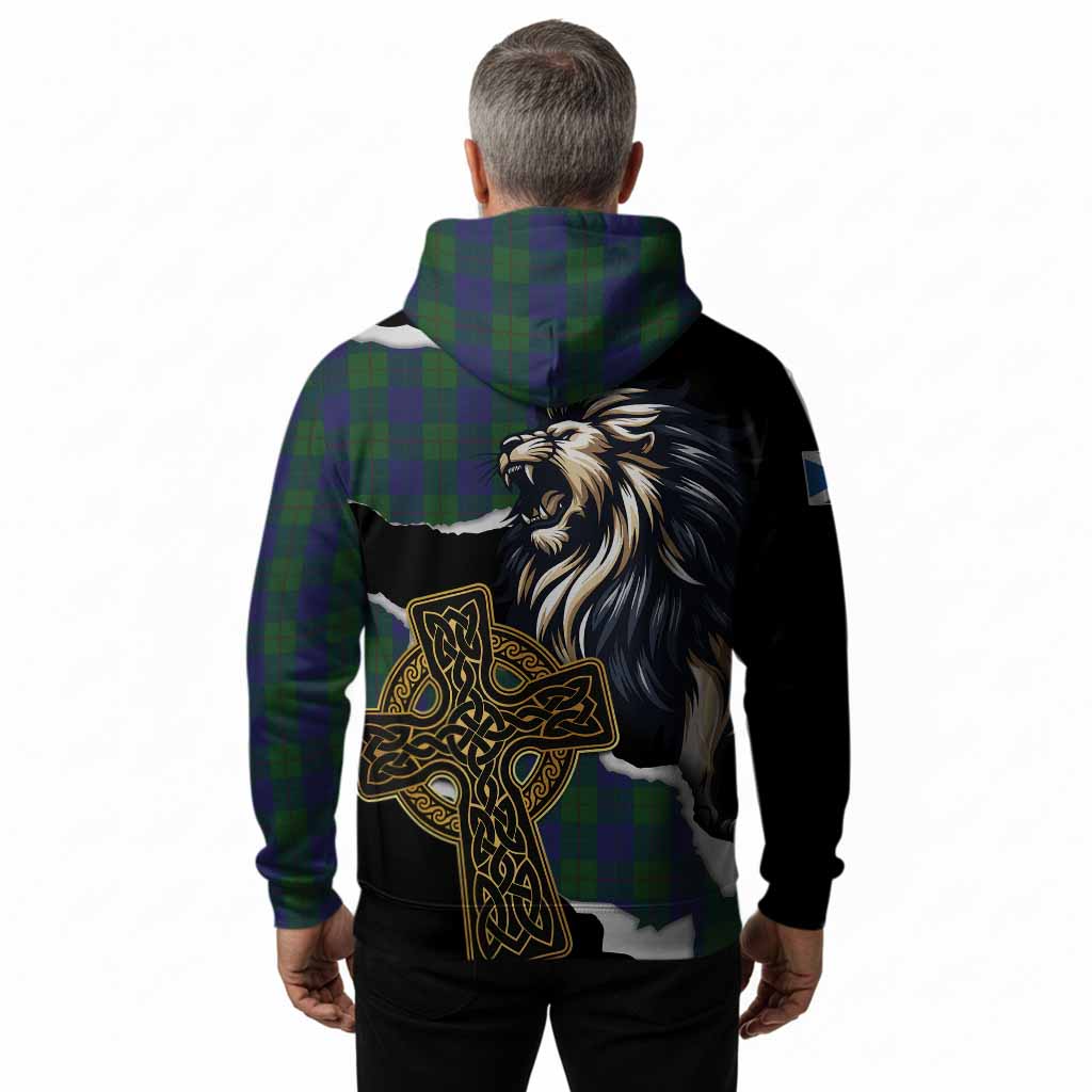 Barclay Tartan Scottish Hoodie Lion Celtic Heritage