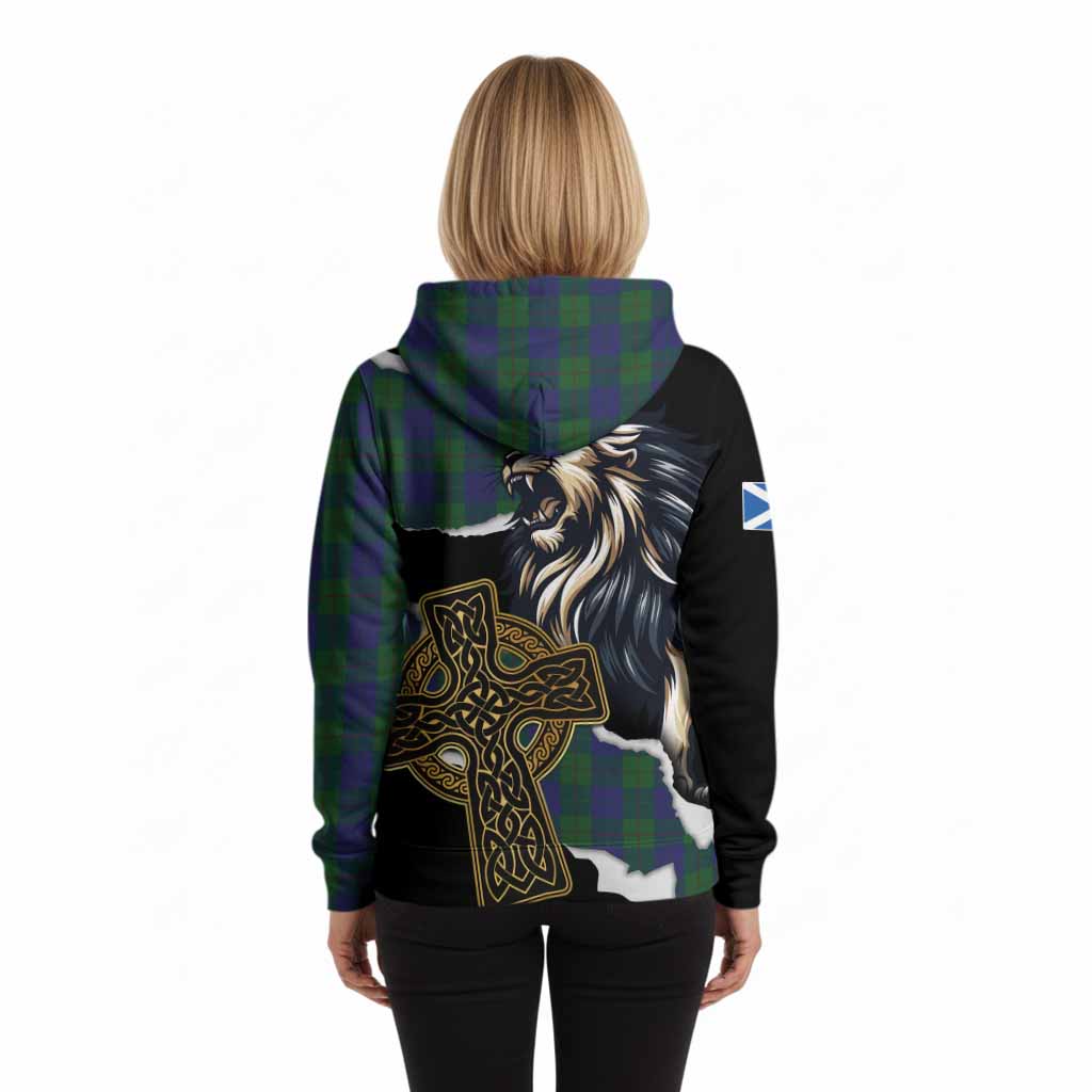Barclay Tartan Scottish Hoodie Lion Celtic Heritage
