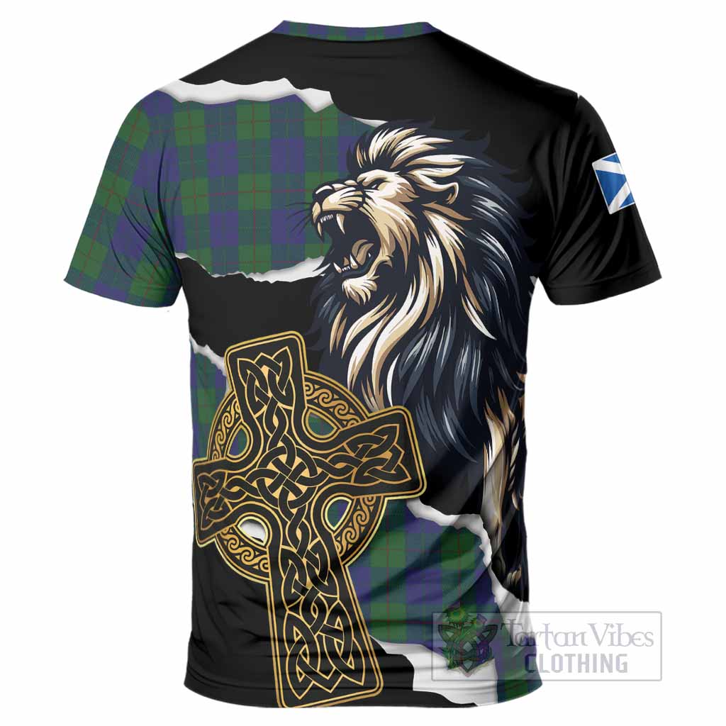 Barclay Tartan Scottish T-Shirt Lion Celtic Heritage