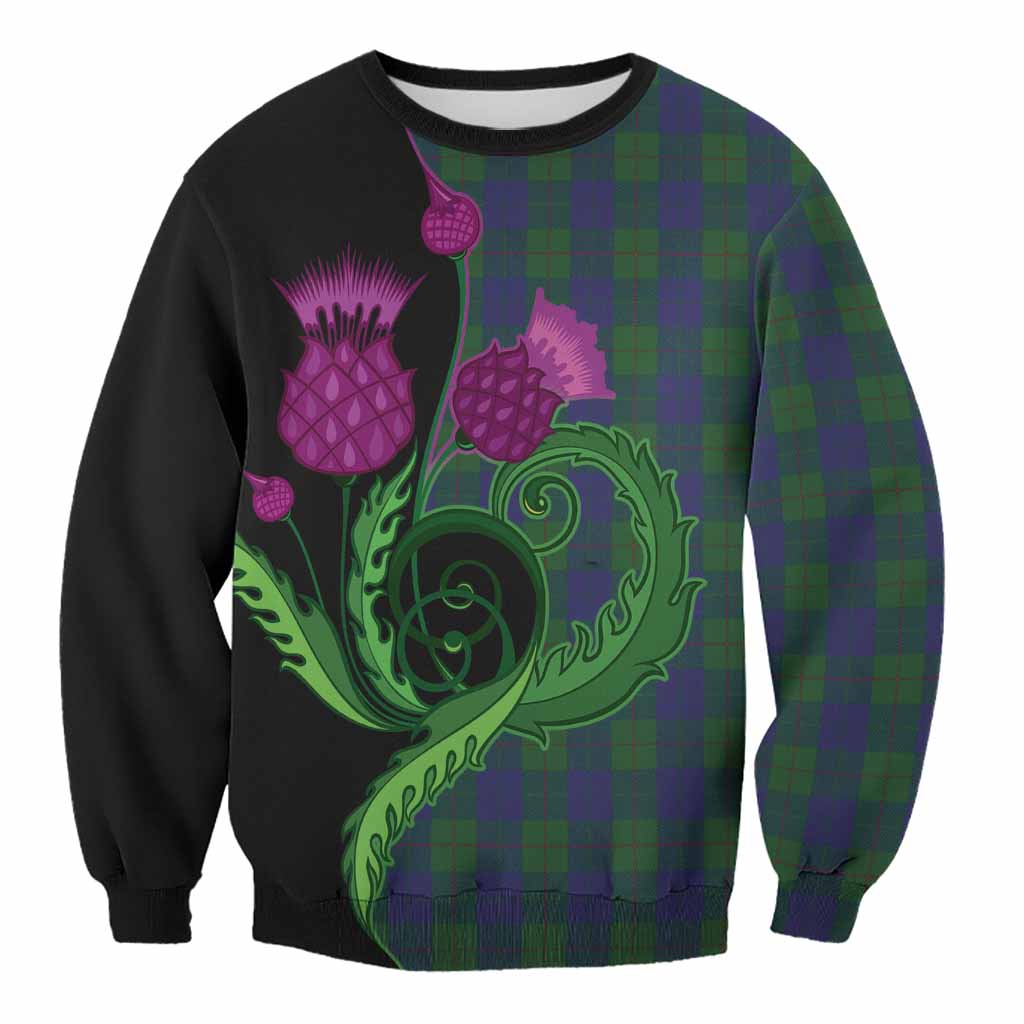 Barclay Tartan Sweatshirt Traditional Scottish Thistle